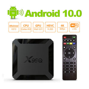 Send from France Hot Selling X96Q Allwinner H313 1GB 8GB Android 10 OS TV Box Smart Set Top Box  2GB 16GB